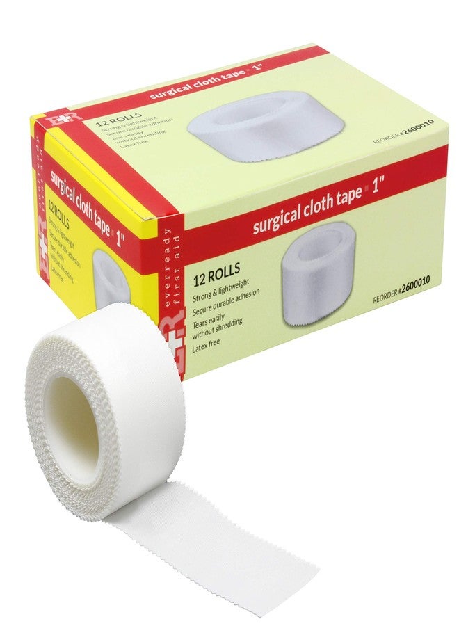 Ever Ready First Aid Medical 1" Surgical Cloth Tape - 12 Rolls - Image 1